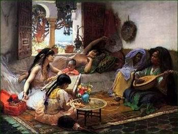 unknow artist Arab or Arabic people and life. Orientalism oil paintings  318